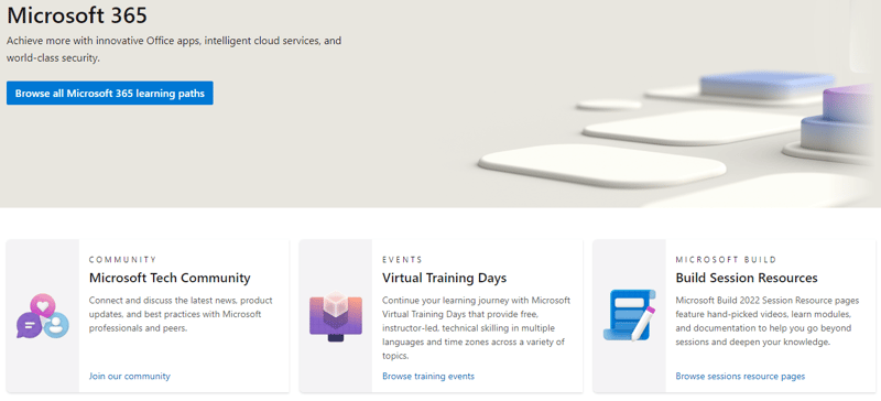 Microsoft 365 training portal